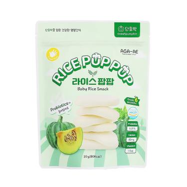(任4件$359)【韓國AGA-AE】益生菌寶寶米餅-南瓜（20g）