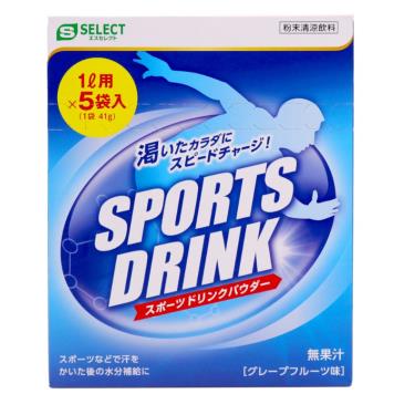 【S-SELECT】運動飲料沖泡飲-葡萄柚風味-5包/盒