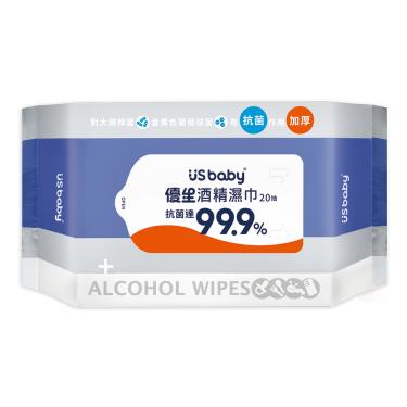 !C-優生-酒精濕巾超厚型-20抽