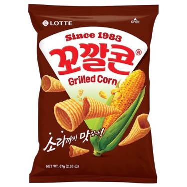 韓國樂天-玉米脆角-烤玉米味-67g