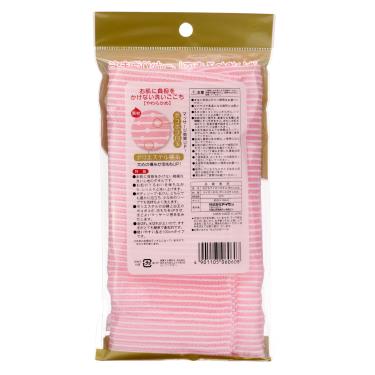 【S-SELECT】綿密起泡沐浴巾-粉-1入