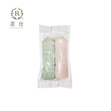 【Roaze 柔仕】6層紗布方巾 ( 綠 / 粉 )