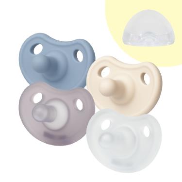 【Mother-K】極親柔全膠安撫奶嘴 ( 附收納盒 / 淨透 )