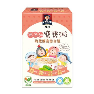 【QUAKER 桂格】寶寶粥（海陸饗宴綜合組）（4包/盒）