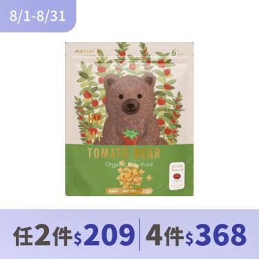 【米大師】有機寶寶蔬菜餅（25g/包）番茄熊