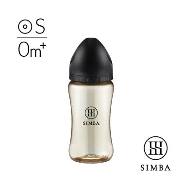 【Simba 小獅王辛巴】蘊蜜鉑金PPSU寬口防脹氣奶瓶270ml-蒔黑／圓孔S