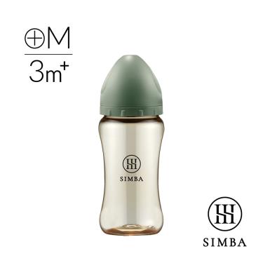 【Simba 小獅王辛巴】蘊蜜鉑金PPSU寬口防脹氣奶瓶 ( 270ml-治綠-十字M )