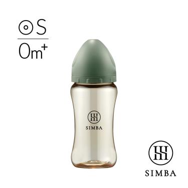【Simba 小獅王辛巴】蘊蜜鉑金PPSU寬口防脹氣奶瓶 ( 270ml-治綠-圓孔S )