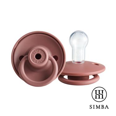 【Simba 小獅王辛巴】扭扭圓型安撫奶嘴（全齡）-紅豆泥