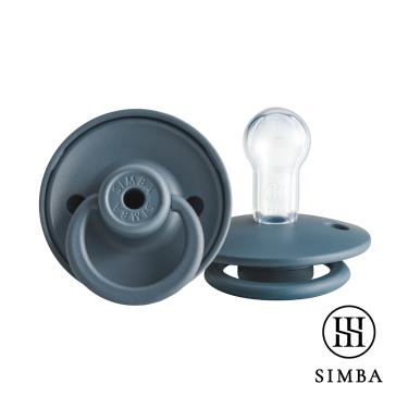 【Simba 小獅王辛巴】扭扭圓型安撫奶嘴（全齡）-藍紋乳酪