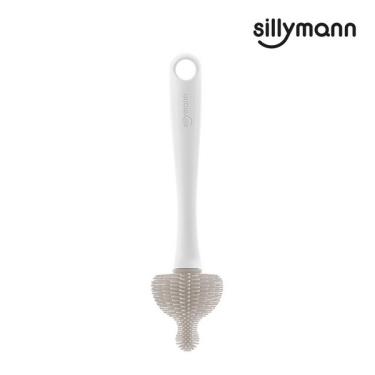 【sillymann】100%鉑金矽膠奶嘴刷 ( 可可灰 )