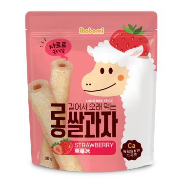 【ibobomi】長米棒（30g/包）草莓