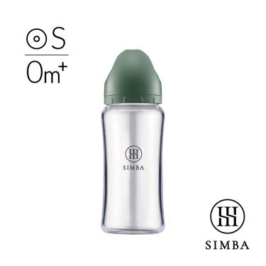【Simba 小獅王辛巴】蘊蜜質金玻璃寬口防脹氣奶瓶-270ml-治綠／圓孔S