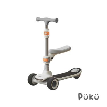 【PUKU 藍色企鵝】Outdoor搖搖摺疊滑板車-白色
