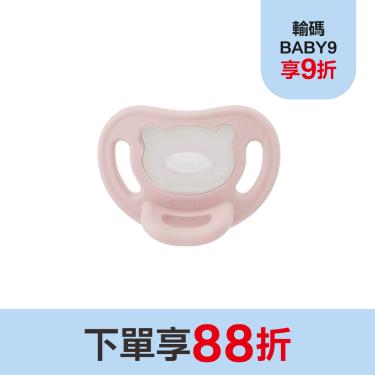 【Pigeon 貝親】全矽膠安撫奶嘴（6-18M）玫瑰粉