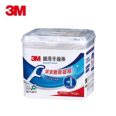 【3M】細滑牙線棒盒裝 (180入/包)