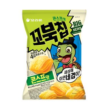 【好麗友】烏龜玉米脆片（80g/包）