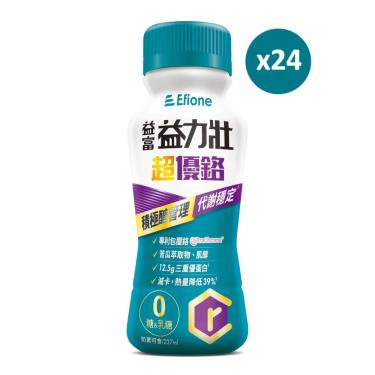 【益富】益力壯-超優鉻積極醣管理配方-原味無糖237ml(箱*24)(塑膠瓶)