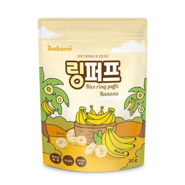【ibobomi】米泡芙（30g/包）香蕉味
