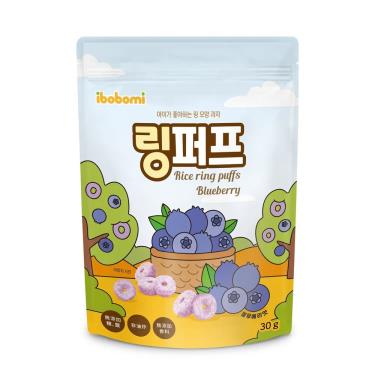 【ibobomi】米泡芙（30g/包）藍莓味