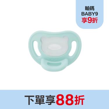 【Pigeon 貝親】全矽膠安撫奶嘴（6-18M）海鹽藍
