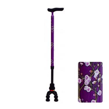 【SHIMA】全碳可調式四點手杖（滿天星紫） 廠商直送