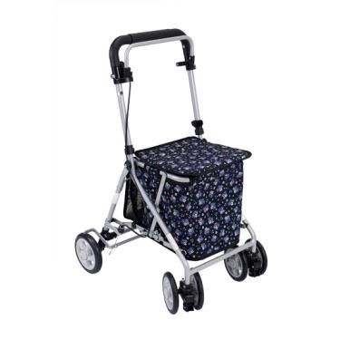 【SHIMA】Kanon輕型散步購物車（經典小花BK） 廠商直送