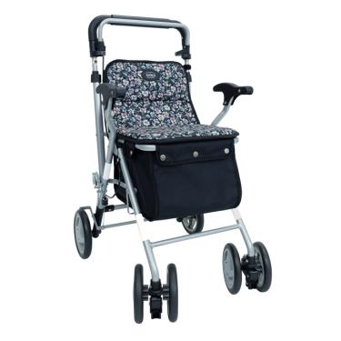 【SHIMA】Parade SC多功能散步助步車（小花BK） 廠商直送