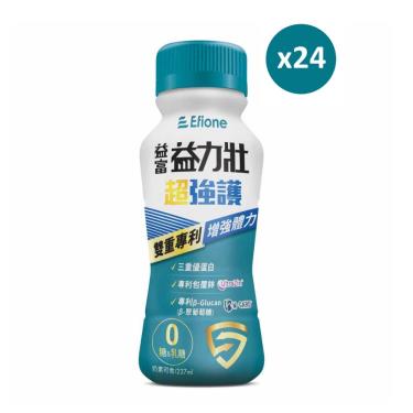 【益富】益力壯 超強護優蛋白配方 原味無糖（237mlX24罐）(塑膠瓶)