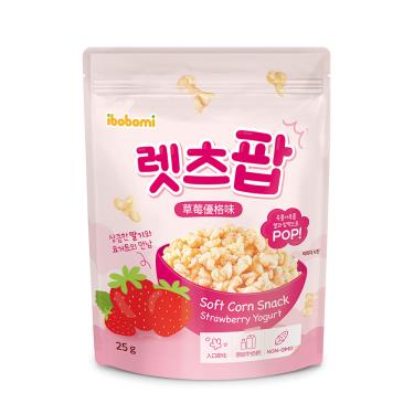 (任2件$149)【ibobomi】玉米花（25g/包）草莓優格味