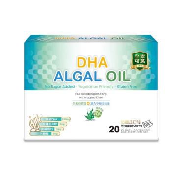 【61SHOP】藻油DHA4合1素食嚼粒（20粒/盒）