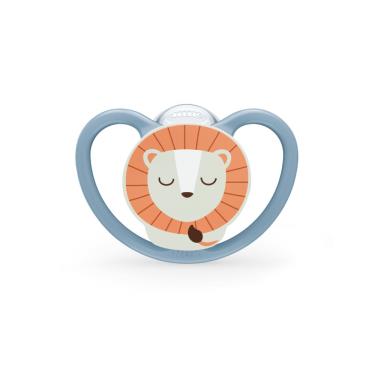 【德國NUK】PM AIR夜光型超透氣矽膠安撫奶嘴-6-18m (獅)