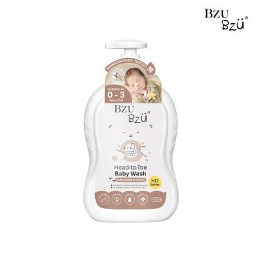 【BZU BZU】嬰幼兒洗髮沐浴露-600ml（木棉籽&香草）