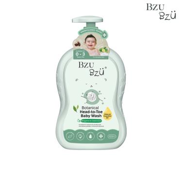 【BZU BZU】嬰幼兒植萃洗髮沐浴露-600ml（佛手柑+雪松）