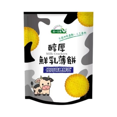 【統一生機】醇厚鮮乳薄餅(100g/包)