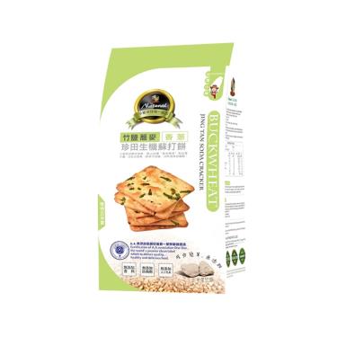 【珍田】竹鹽生機蘇打餅-蕎麥香蔥(162g/包)