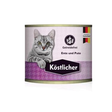 【Kostlicher 可莉司朵】 無穀主食貓罐-鴨肉+火雞肉200g