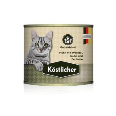 【Kostlicher 可莉司朵】 無穀主食貓罐-雞肉+鵪鶉+鴿子+珍珠雞200g