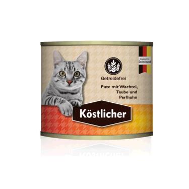 【Kostlicher 可莉司朵】 無穀主食貓罐-火雞肉+鵪鶉+鴿子+珍珠雞200g