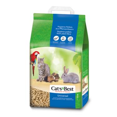 【CAT'S BEST凱優】藍標粗粒木屑砂5.5kg-10L