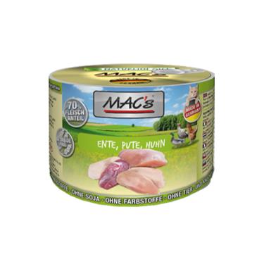 Mac's馬克 無穀主食貓罐-鴨肉+火雞+雞肉200g