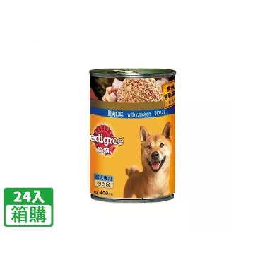 【Pedigree 寶路】成犬罐頭-雞肉（400g*24入/箱）