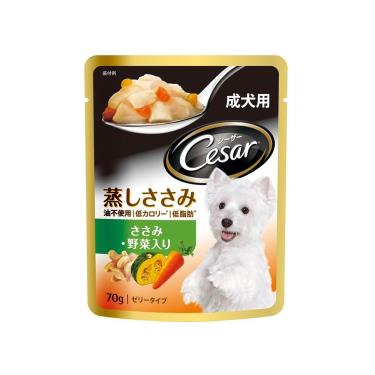 (絕版優惠)【西莎】蒸鮮包成犬-低脂雞肉+蔬菜70g