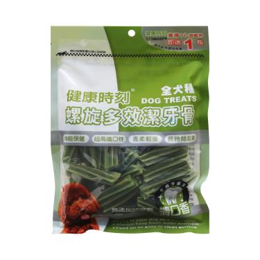 健康時刻全犬螺旋潔牙骨-葉綠素+雞肉短310g