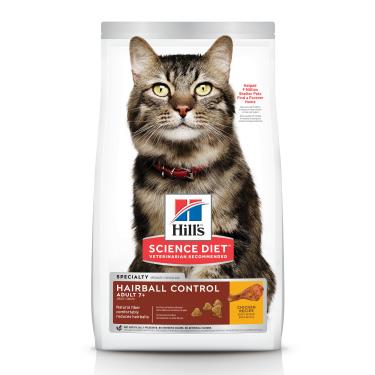【Hills 希爾思】成貓7歲以上毛球控制雞肉食譜 3.17kg（效期日2024/11/01）