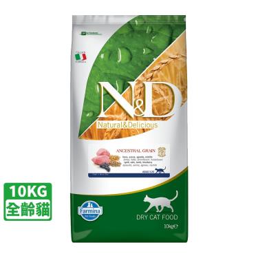 【Farmina法米納】N&D低穀全齡貓羊肉藍莓10kg（預購商品）