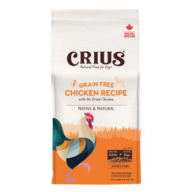 【CRIUS 克瑞斯】犬無榖飼料-雞肉鮮肉塊5lb 