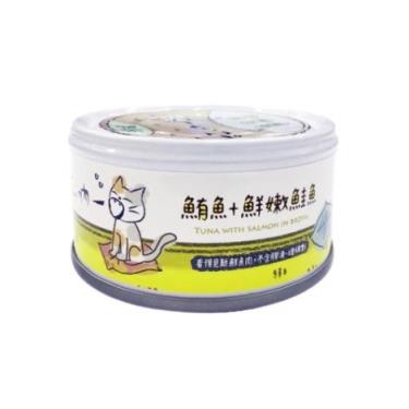 【吶一口】貓湯罐-鮪魚+鮭魚80g
