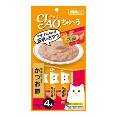 【CIAO】啾嚕肉泥（14g） 日本製鰹魚+柴魚片（4入/包）