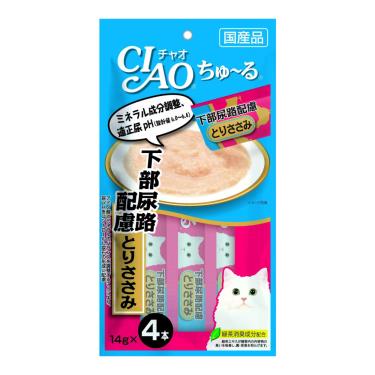 【CIAO】啾嚕肉泥-下部尿路配慮雞肉14g*4入/包 日本製（效期日2024/09/30）